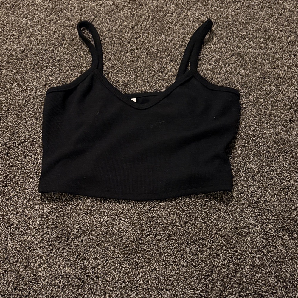 Black Women's Crop Top
